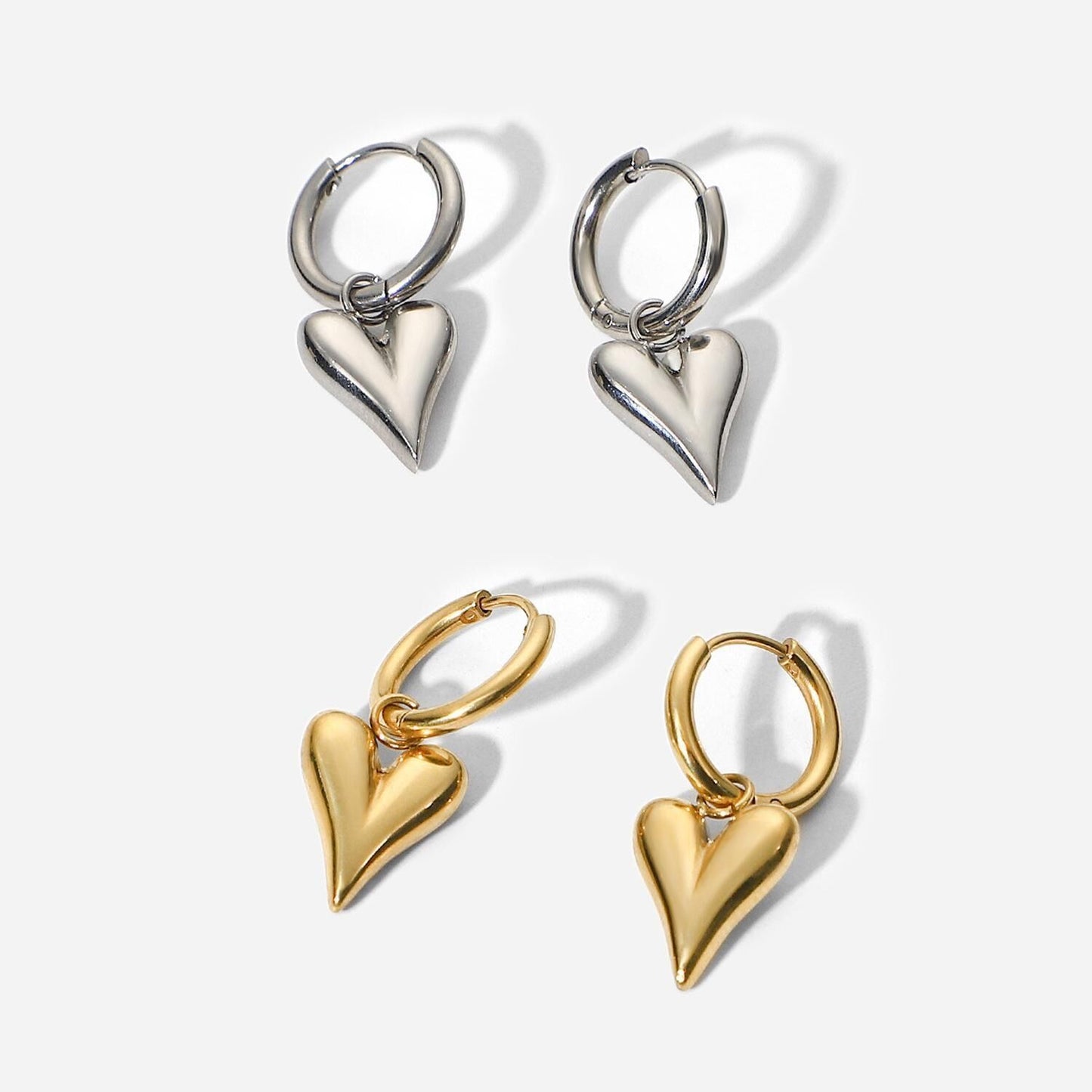 Herz Ohrringe – Ein Hauch von Liebe in Gold & Silber