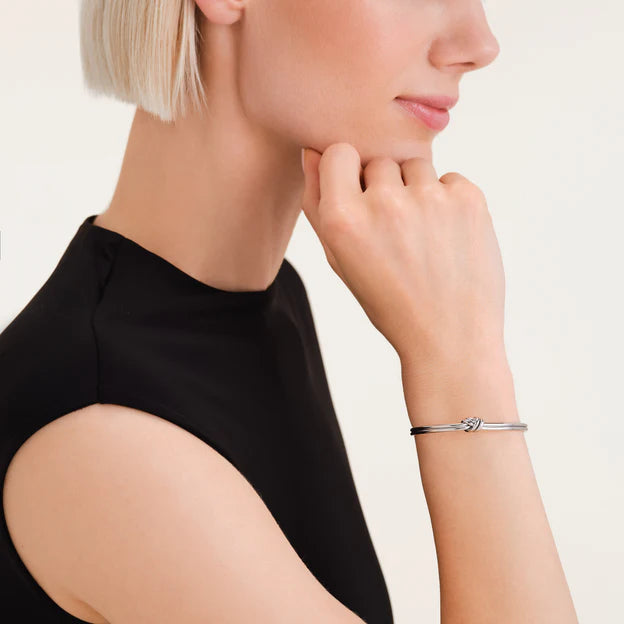 Stilvolle Armspange - Gold & Silber