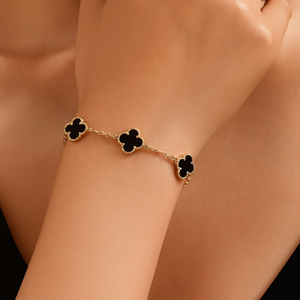 Kleeblatt Armband – Symbol für Glück & Liebe