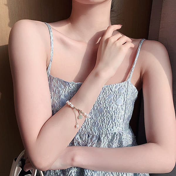 Abenteuerliche Süßwasserperlen Armband