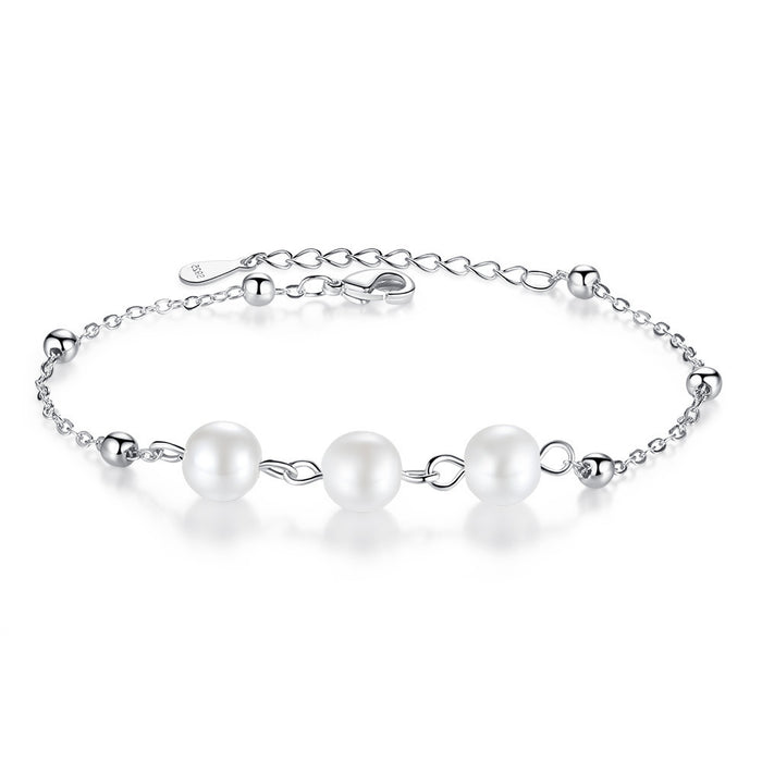 Freya™ | Platinum Perlenarmband