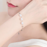 Freya™ | Platinum Perlenarmband