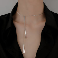 Sterling Silber Dreiecks Halskette