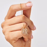 Herz & Kleeblatt Kette – Liebe & Glück