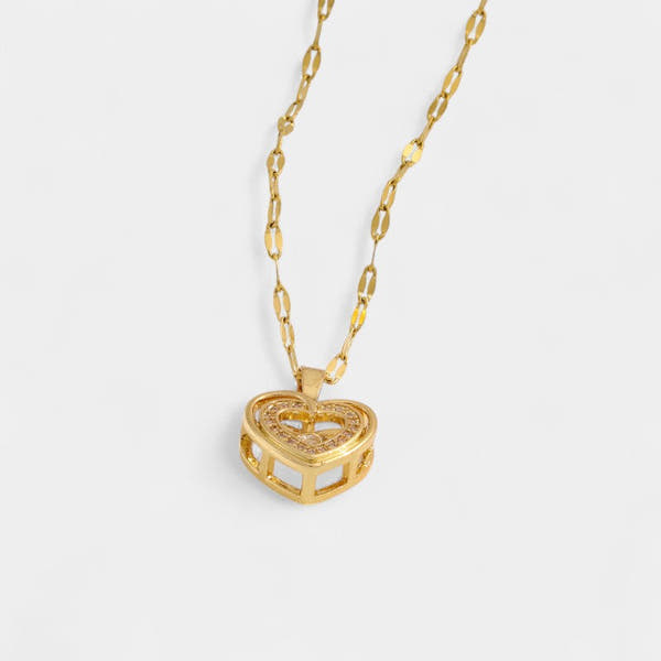 Doppelte Herz Kette – Liebe & Eleganz