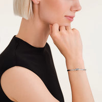 Stilvolle Armspange - Gold & Silber