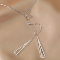Sterling Silber Dreiecks Halskette