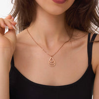 Rae™ | Tropfen Halskette mit Gravur