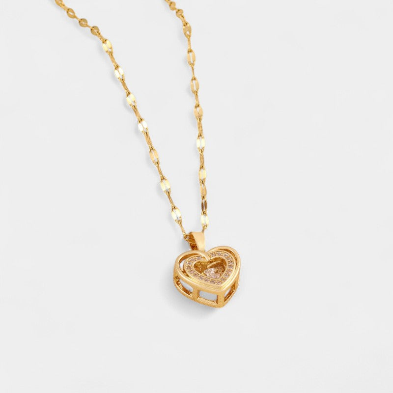Doppelte Herz Kette – Liebe & Eleganz